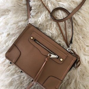 Rebecca Minkoff tan cross body bag like-new